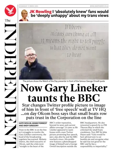 The Independent Daily Edition Newspaper Preview