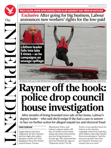 The Independent Daily Edition Newspaper Preview