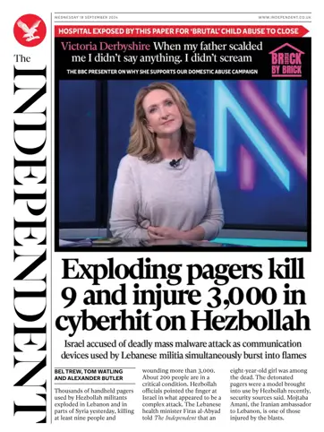 The Independent Daily Edition Newspaper Preview