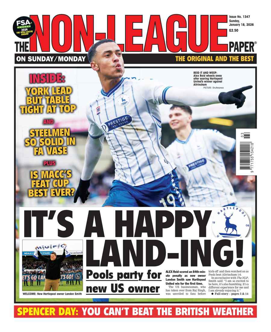 The Non-League Football Paper issue 18-Jan-2026