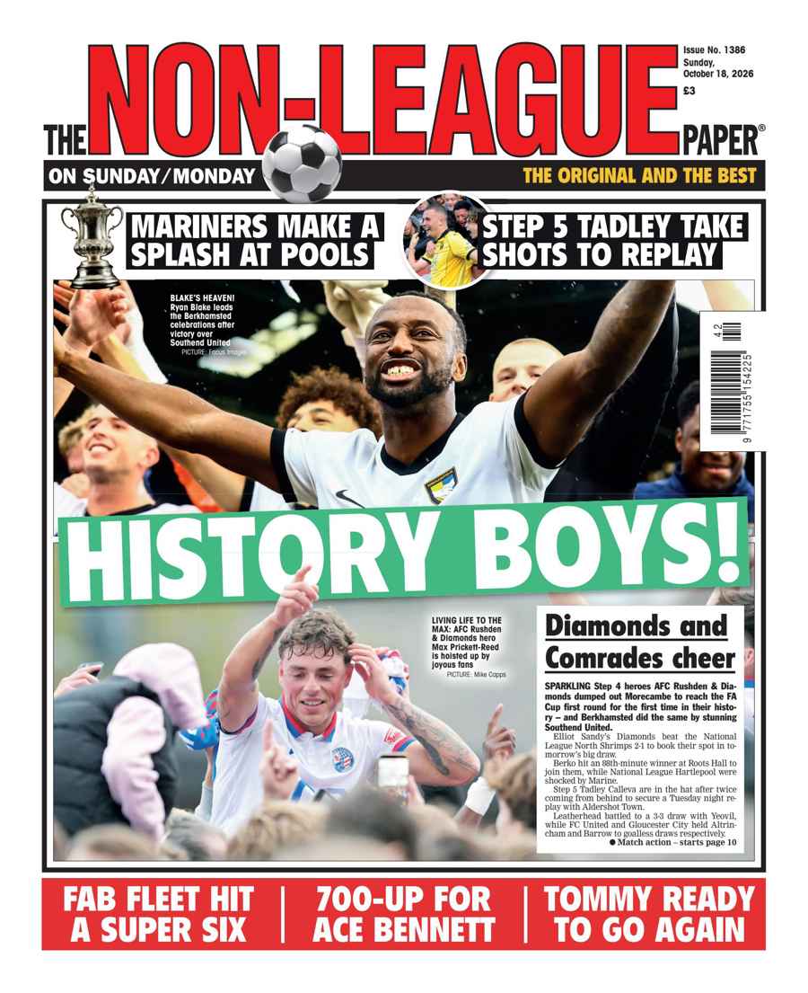 The Non-League Football Paper issue 18-Oct-2026