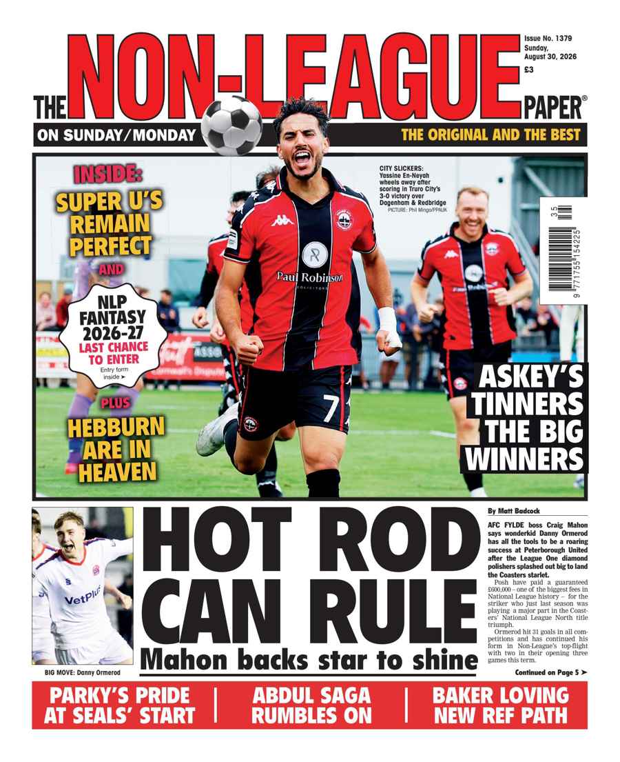 The Non-League Football Paper issue 30-Aug-2026