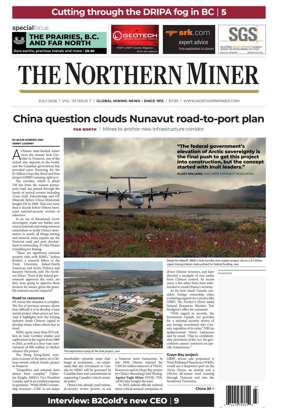 The Northern Miner issue July 2026, Vol 112 Issue 7