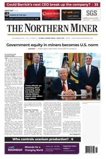 The Northern Miner 
                issue November 2025, Vol 111 Issue 11