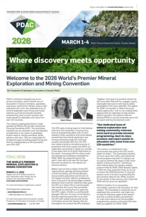 The Northern Miner 
                issue PDAC supplement