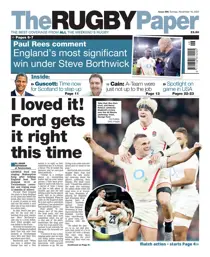 The Rugby Paper 
                issue 16th November 2025