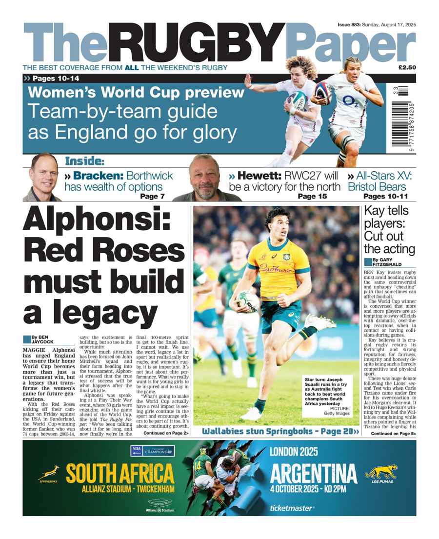 The Rugby Paper issue 17th August 2025