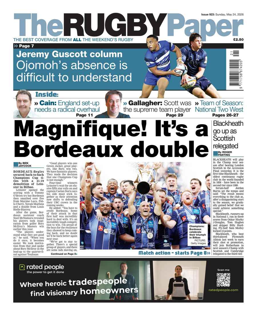 The Rugby Paper issue 24-May-2026
