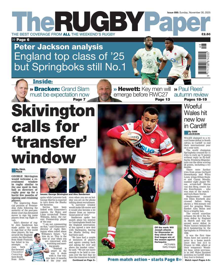 The Rugby Paper issue 30th November 2025