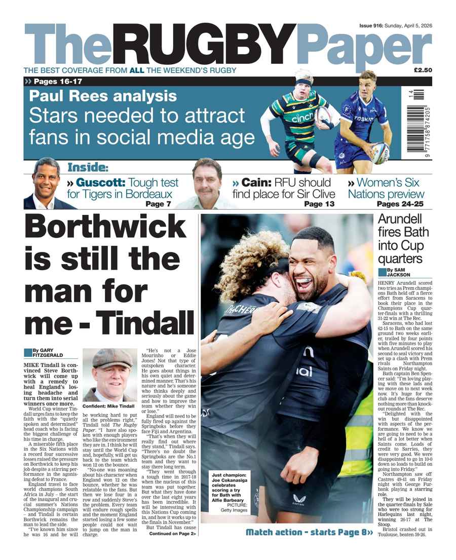 The Rugby Paper issue 5-Apr-2026