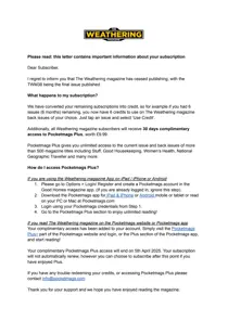 Important notification 
                issue Important notification