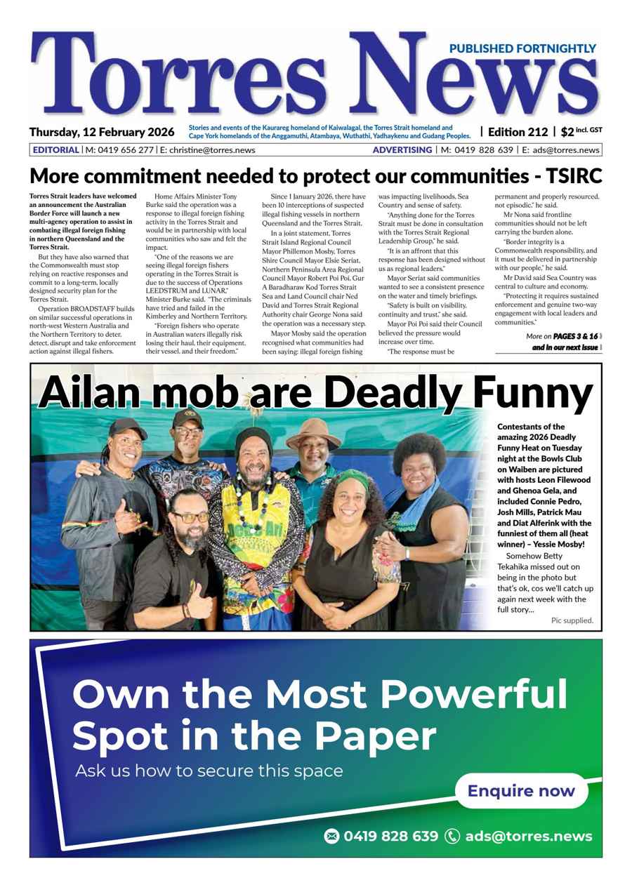 Torres News issue Edition 212