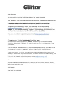 Total Guitar 
                issue Total Guitar