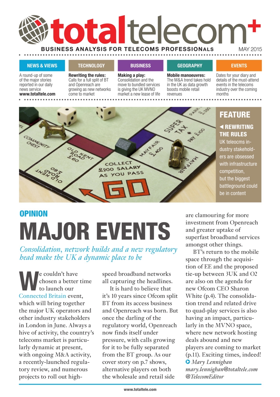Total Telecom issue May 2015: Connected Britain