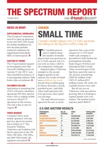 The Spectrum Report 
                issue The Spectrum Report