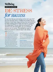 Special Report: De-Stress for Success 
                issue Special Report: De-Stress for Success