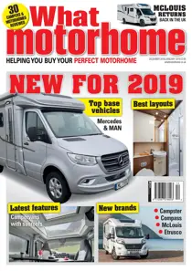 New for 2019 - What Motorhome Dec 18/Jan 19 
                issue New for 2019 - What Motorhome Dec 18/Jan 19