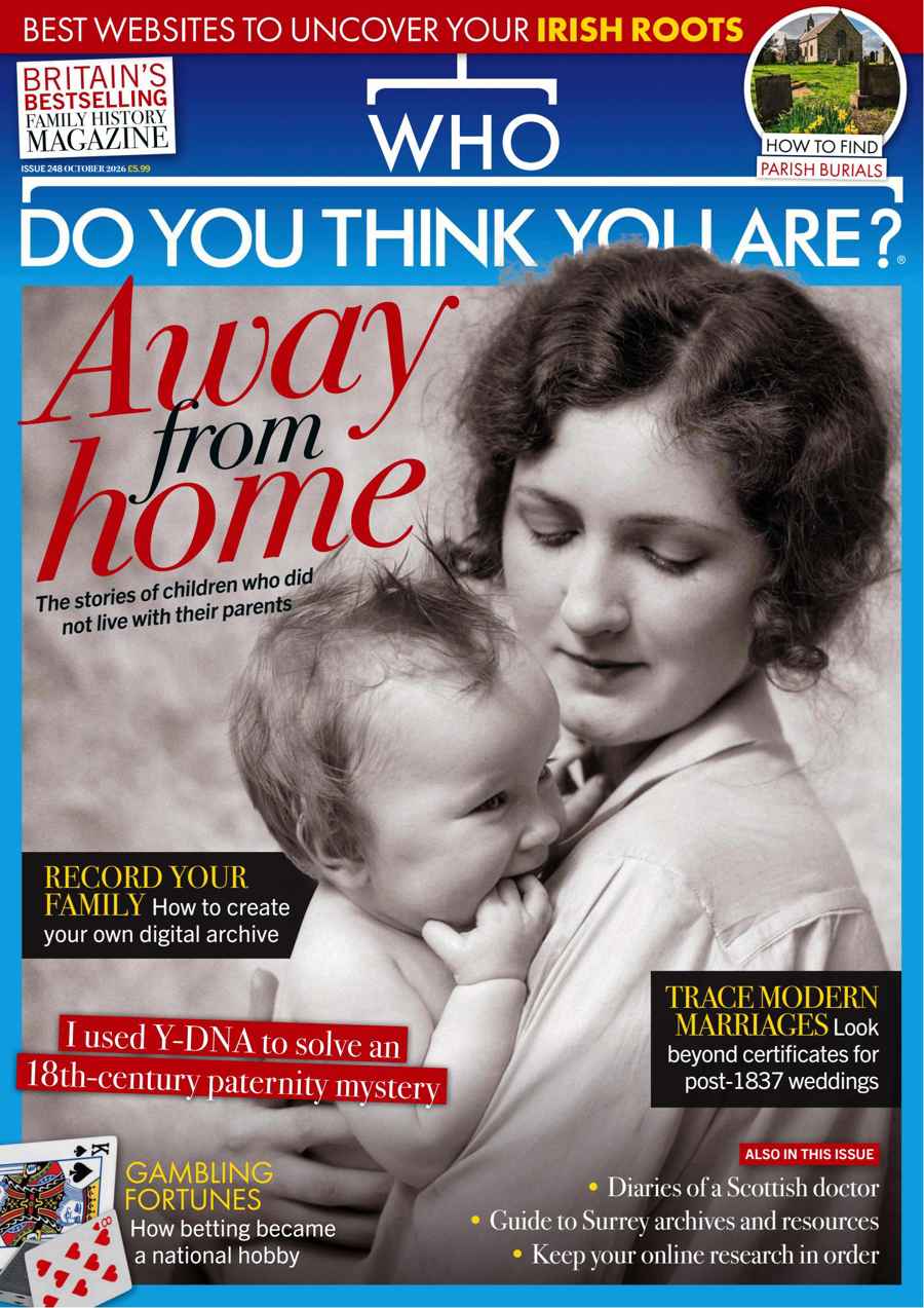 Who Do You Think You Are? issue October 2026