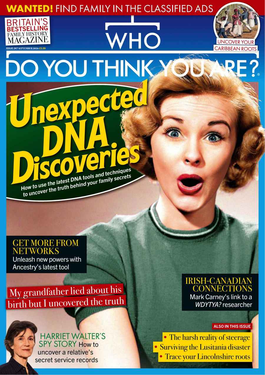 Who Do You Think You Are? issue September 2026